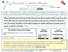 Tablet Screenshot of escuelacaninamaya.com